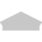 Ekena Millwork Peaked Cap Smooth Architectural PVC Combination Pediment, 26"W x 13-3/8"H x 2-3/4"P (Pitch 6/12) PEDPC026X135PKC00 - alternate 3